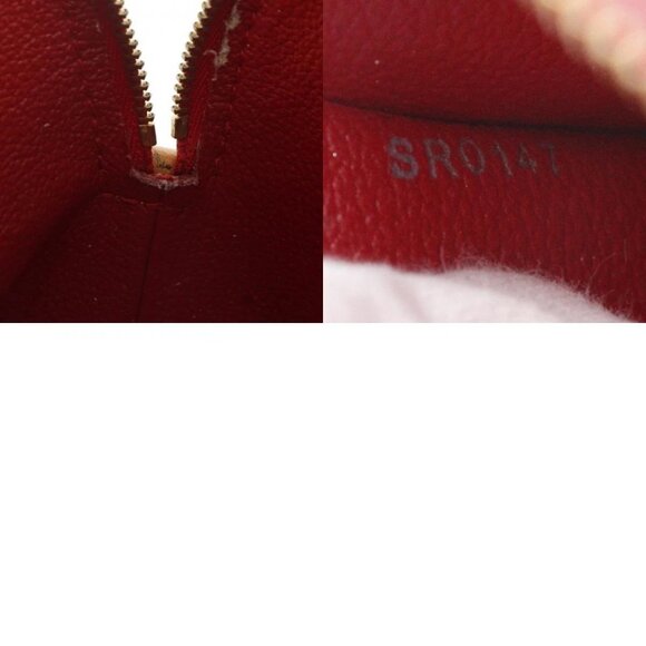 LOUIS VUITTON Pochette Cosmetic Pouch M90009 Rose Andian Red Monogram Vern... - Picture 12 of 12